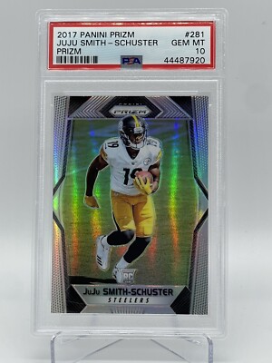 2017 Prizm Juju Smith-Schuster #281 RC Silver Prizm PSA 10 2017 Prizm Juju Smith-Schuster #281 RC Silver Prizm PSA 10