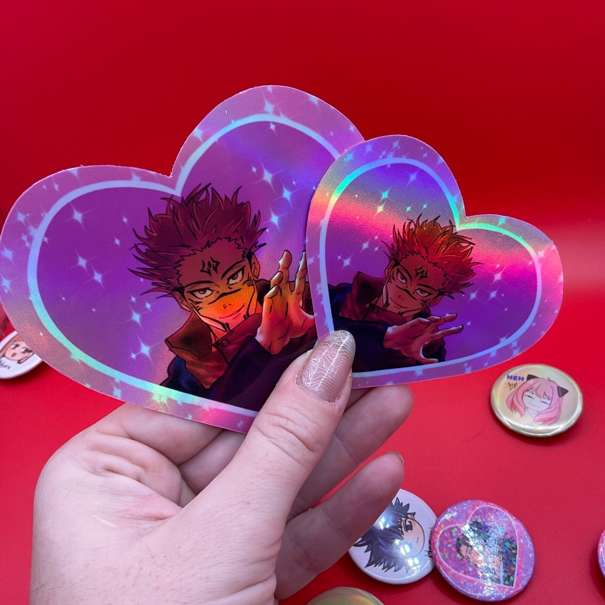 Nanami Gojo Toji Choso Geto Sukuna JJK Kaisen Holographic