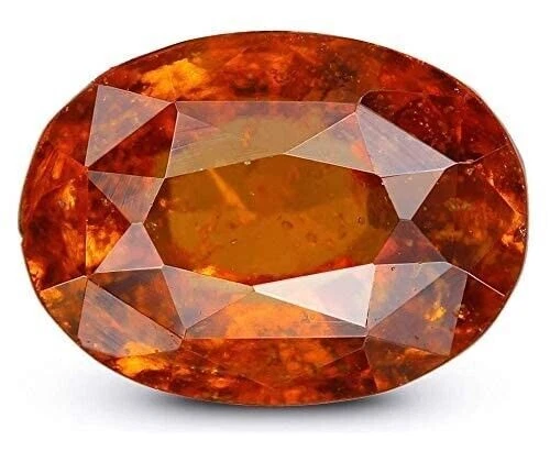 Orignal Natural Gomed GemStone Certified Hessonite Garnet A1