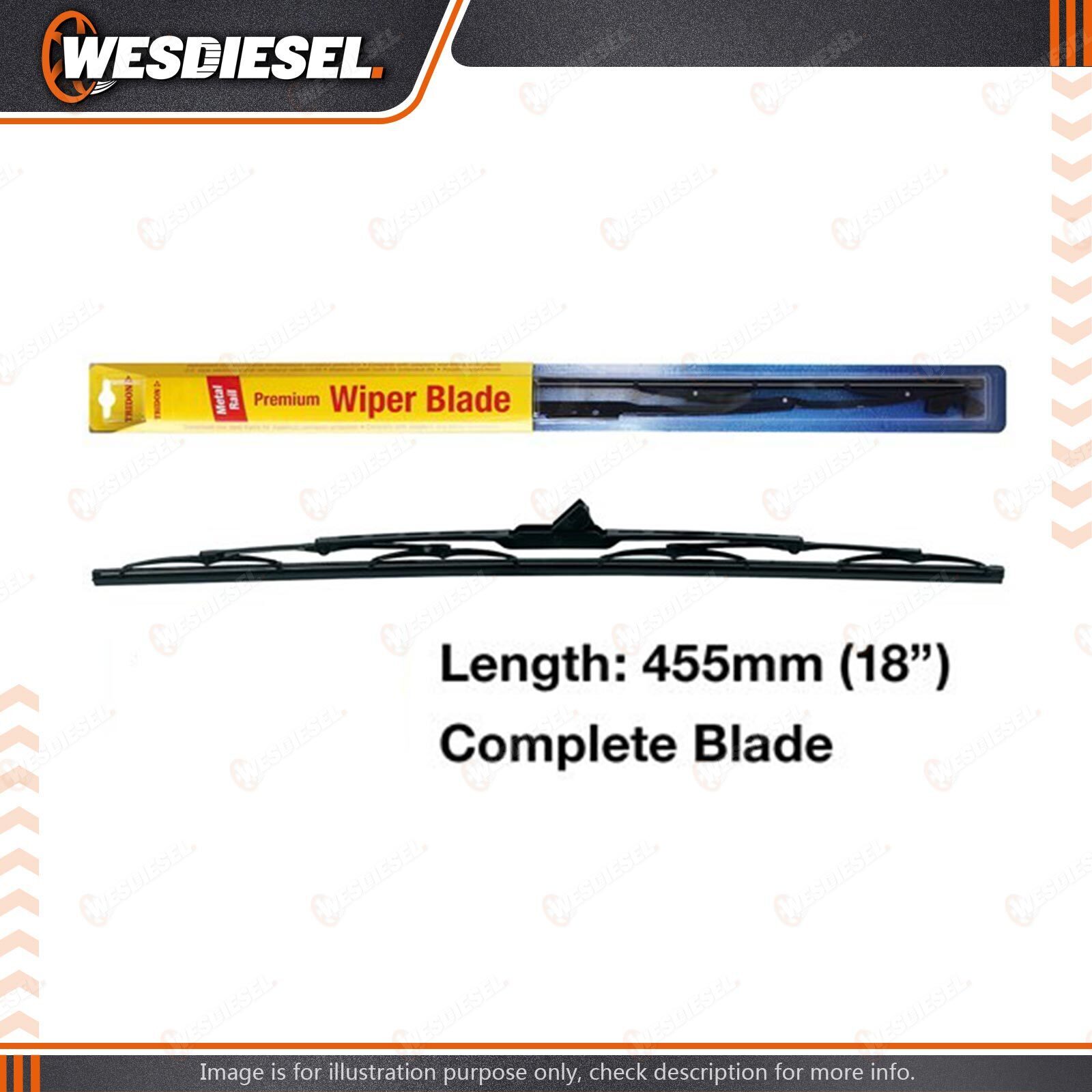 Tridon Passenger Side Wiper Blade fits Subaru Brumby Forester SF