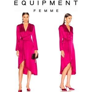 equipment femme wrap dress