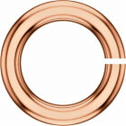 10mm Od 7.25mm Id Solid 10k Rose Gold 16ga gauge Open Thick Heavy Jump Ring Usa