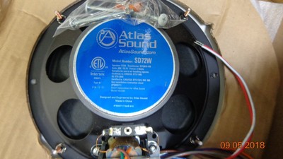 Atlas Sound Lp Sd72w 8 Ceiling Speaker 612079179954 Ebay