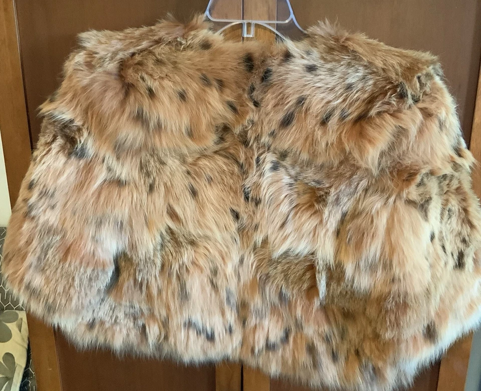 Michael Pappas Alta Costura Cobre Piel de Zorro-Mangas 3/4 Largo-Pequeño-Disfraces Foto 2 de 2