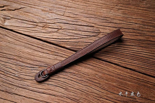 For FUJJI Leica Canon Nikon SonyHandmade Genuine Leather Camera Wrist StrapBLACK - Picture 5 of 8