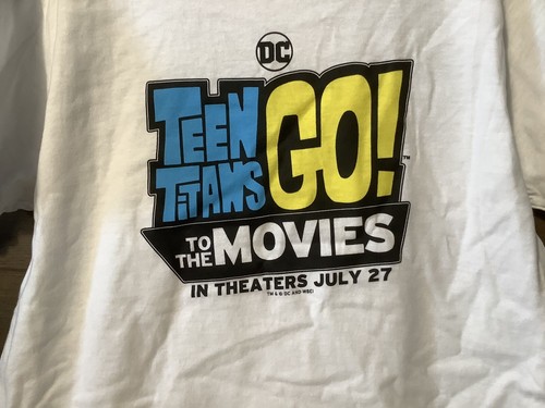 Teen Titans Go To The Movies promo Titans Licensed TShirt SIZE M OR L COTTON NEW - Picture 5 of 5