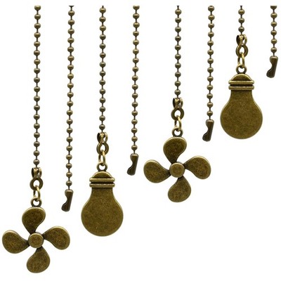 4-Piece Bulb & Fan Pattern Pendant