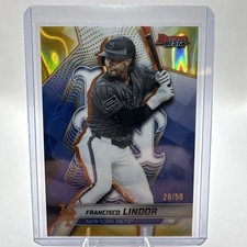 2025 bowman’s best Francisco Lindor /50 Gold