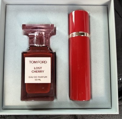 NEW! Tom Ford Private Blend Lost Cherry Set   1.7 oz EDP  W/  Travel Spray