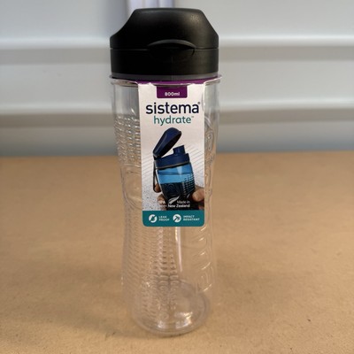 Sistema Hydrate Tritan Active Sport Trinkflasche 800 ml auslaufsicher schwarz