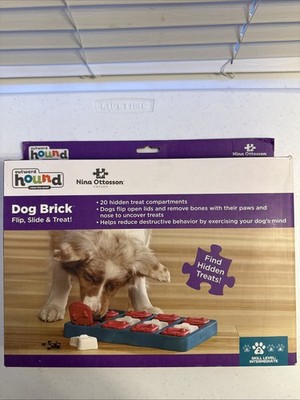 Outward Hound Nina Ottosson Dog Brick Dog Puzzle Treat Interactive Brand New
