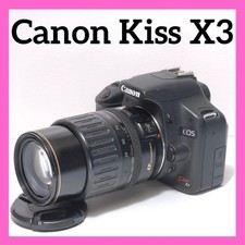 Canon Kiss X3 DSLR Camera with 35-135mm Lens Smartphone Transfer Cable