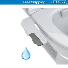 Dual Nozzle Self-Cleaning Non-Electric Bidet, Ultra-Slim, Adjustable Pressure