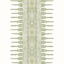 Anna French Wallpaper Javanese Stripe Green White AT15136 Batik Print Made in US