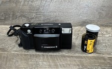 Minolta Freedom II 35mm Film Camera Compact Point Shoot AF Flash - Untested