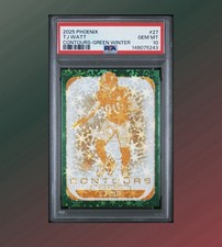2025 Panini Phoenix - Contours T.J. Watt #27 Green Winter /75