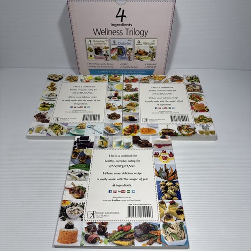 4 Ingredients Wellness Trilogy Box Set Allergies Diabetes Gluten Lactose Free - Picture 5 of 8