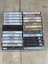 Lot Of 26 Classical Music Cassette Tapes Van Cliburn Brahms Beethoven Chopin