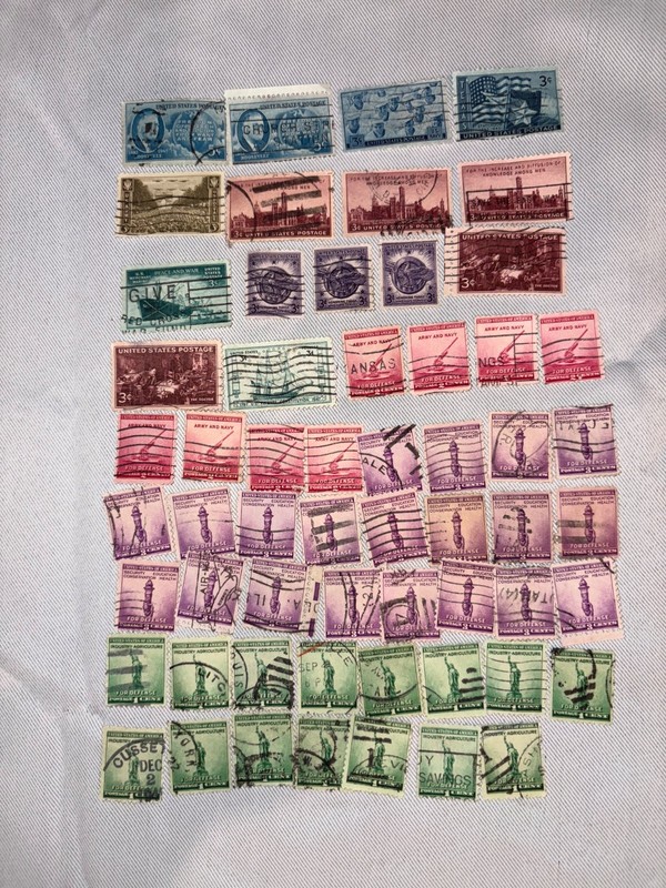 1940S US STAMPS Pre and Post WW2 Assortment