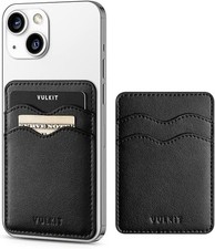 VULKIT Stick on Card Holder Compatible for 6.6 cm x 9.6 x 0.3 cm, Black