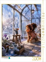 Calvendo Puzzle The Ice Flower Painter | 2000 Pieces, Finished Size 35.4 × 26.4
