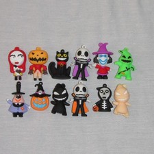 Lot of 12 Nightmare Before Christmas PVC Hanger Pendant Keychains Sally Jack