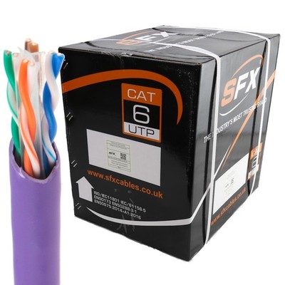 Wenig Rauch CAT6 Lszh Lsoh UTP Kupfer Ethernet Oder Poe CCTV Netzwerk Kabelrolle