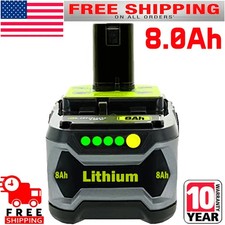 8.0Ah 18V Battery P108 One Plus For RYOBI 18 Volt High Capacity Lithium-Ion P104