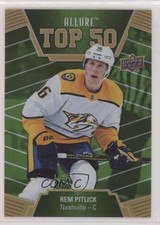 2019-20 Upper Deck Allure Top 50 Green Border 41/50 Rem Pitlick #T50-28 1o7y