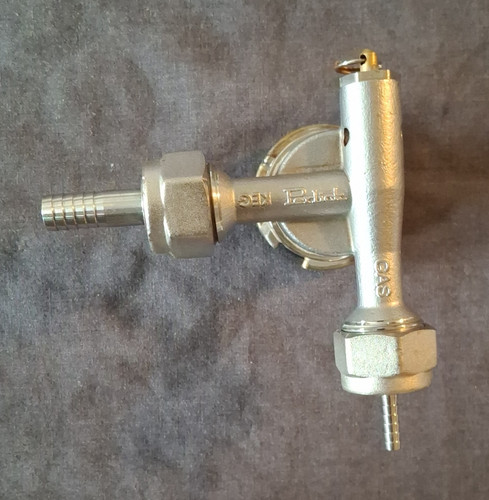 Perlick Low Profile 910 D System/US Sankey Keg Coupler w/ Hose Barb & Gasket