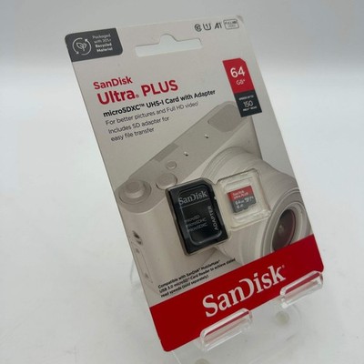 SanDisk Ultra Plus 64GB Micro SD Memory Card 150MB/s - Brand New