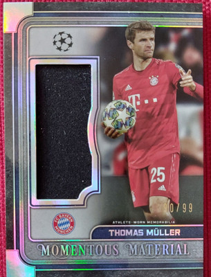 Müller topps Museum Trikot 90/99 Momentous Material 2019 Champions Leauge Bayern