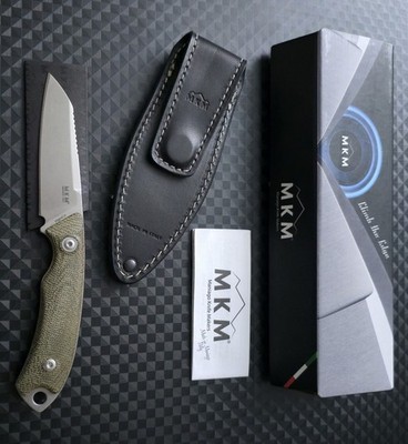 MKM Knives DCA Pocket Tango 2 Green 2.91'' MagnaCut Stonewash Reverse Tanto Blade
