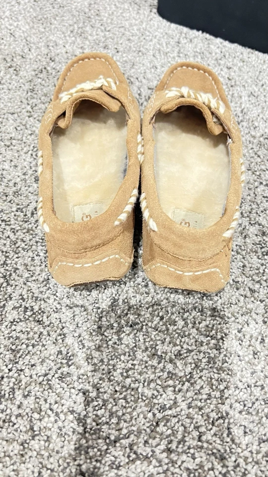 UGG Genoa Nautical Women's Moccasin Slipper Chestnut Suede Size 7 Slip On Great - Image 2 of 4