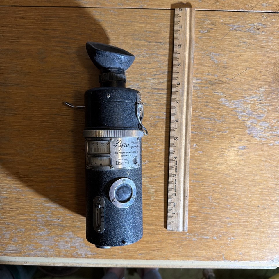 Antique Pyro Optical Pyrometer, made by The Pyrometer Instrument Co. New York NY