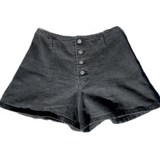 Rare! Black Denim Vintage 80’s High Waist Shorts By Be Bop Clothing USA made