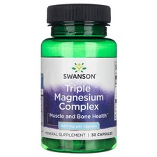Swanson TRIPLE Magnesium Complex Komplex 400mg 30 Caps Kapseln Mineral