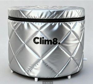 Clim8 Portable Ice Bath Tub 116 Gallon Cold Plunge w/ Insulated Cover Silver