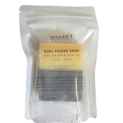 Seacret Dual Power Soap Dead Sea Mud & Olive Oil Handmade 3.5oz bar NEW