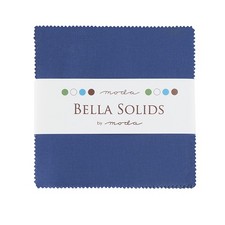 Bella Solids 5" Square Pack in Blue by Moda