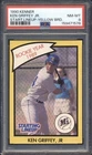 1990 Kenner Starting Lineup SLU Ken Griffey Jr. YELLOW BORDER PSA 8 MARINERS HOF