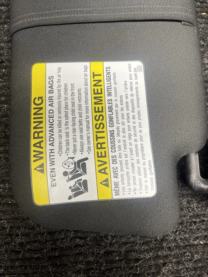 ☑️ 2015-2021 SUBARU WRX DERECHO IZQUIERDO PARASOL CONJUNTO ILUMINADO CON ESPEJO Foto 4 de 4