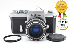  N Mint  Nikon F Eye Level Film Camera Silver Lens Nikkor-H 50mm F2 From JAPAN