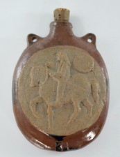 VINTAGE SALT GLAZE PILGRIM FLASK
