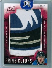 2013-14 Panini Prime Prime Colors Patch /22 P.A. Parenteau