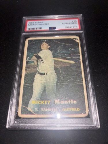 1957 Topps Mickey Mantle #95 New York Yankees PSA AUTHENTIC