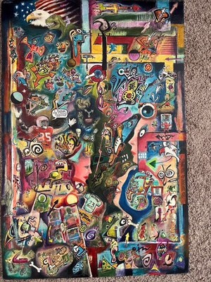 Doodle Collage Barrage.  Experimental aren t they all?? 20 X30