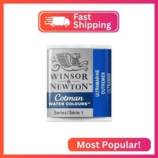 Winsor Newton Cotman Watercolor Paint, Half Pan, Ultramarine