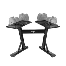 Yes4All Adjustable Dumbbell Stand - 160 Pound Capacity, Spotter Rack & Weight...
