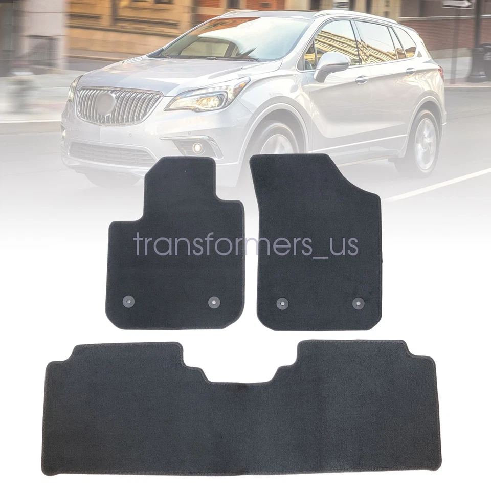 Alfombrillas de terciopelo de repuesto delanteras y traseras 2016-2020 para Buick Envision Foto 2 de 4